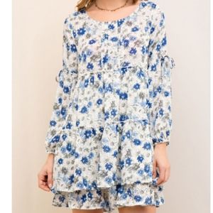 Tiered floral dress
